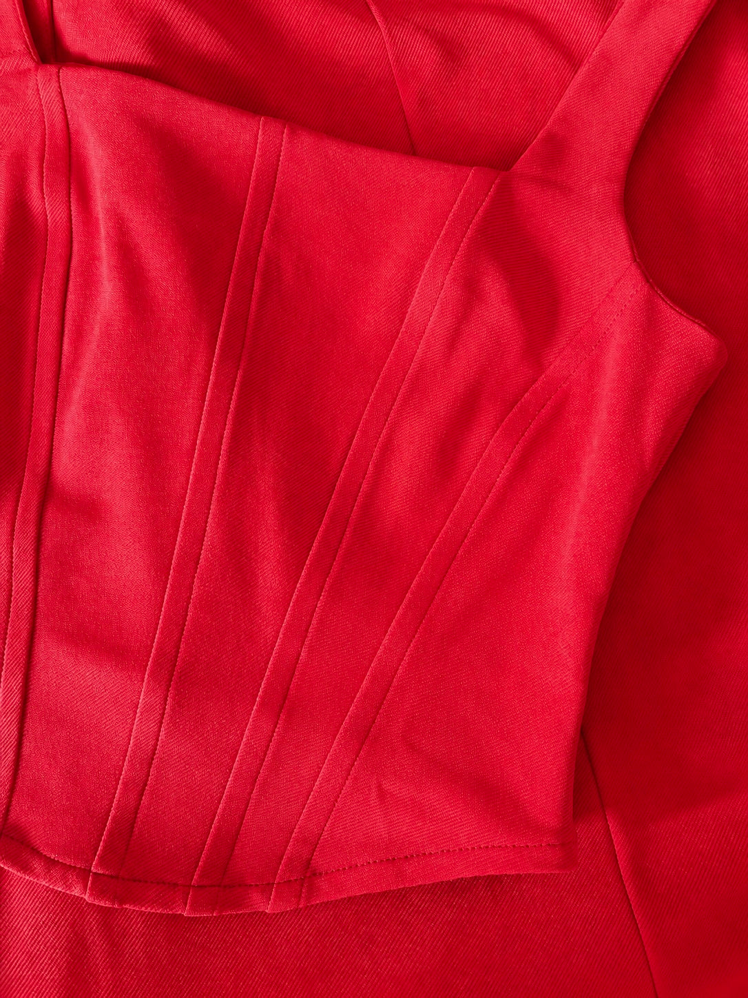 Sarah Corset Top In Red