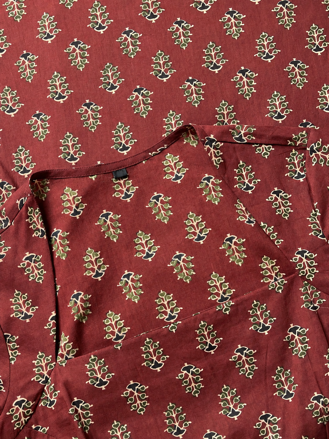 Kuhu Short Kurti With Corset Back In Chocolate