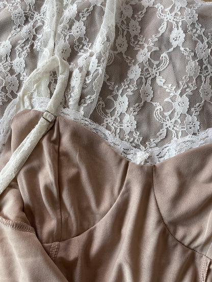 Laila Lace Mini Dress With Shrug In Summer White