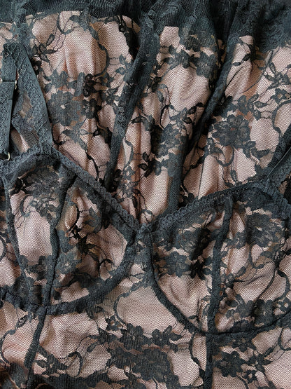 Laila Lace Mini Dress With Shrug In Black