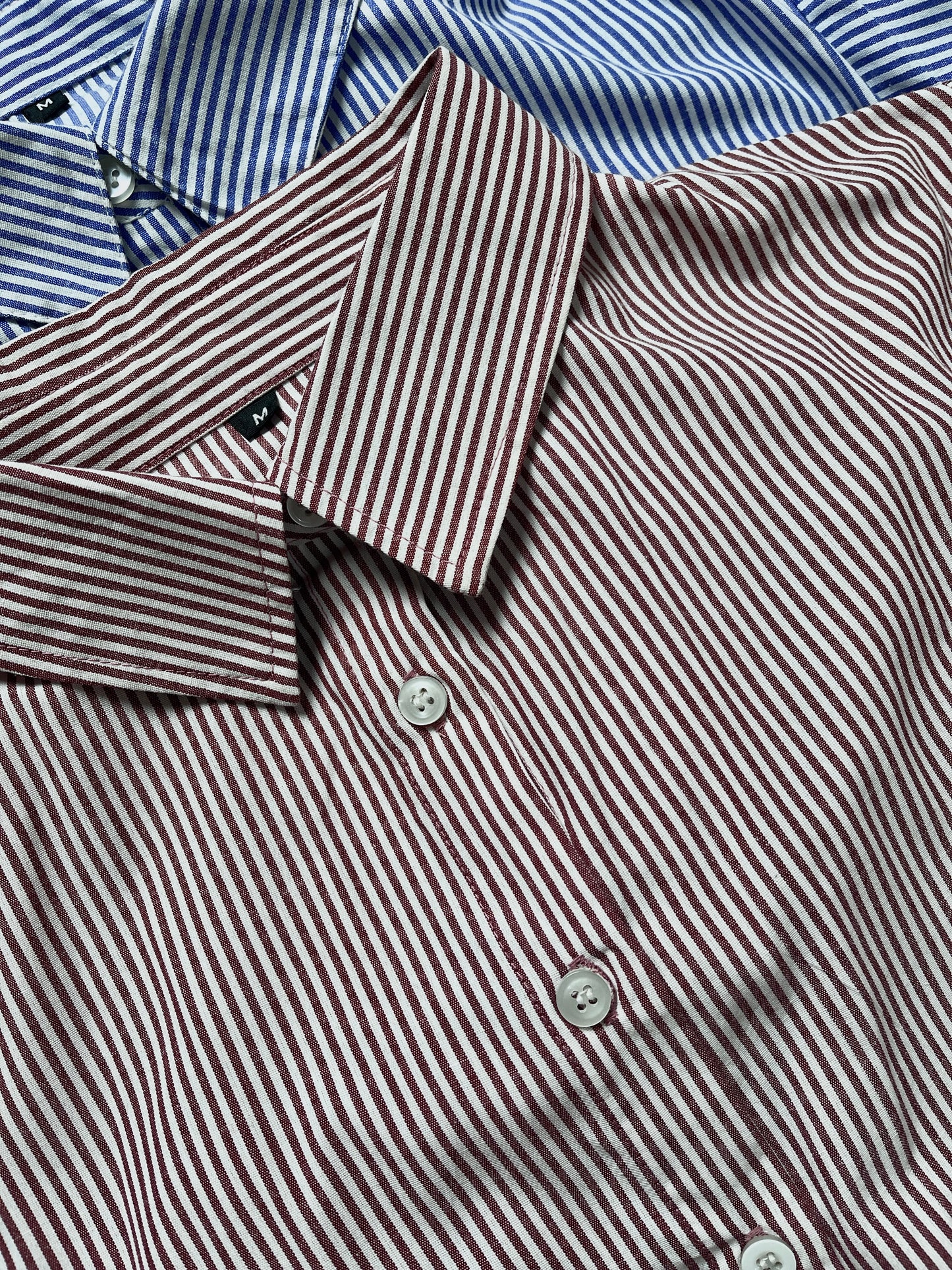 Camille Striped Fitted Shirt In Wine